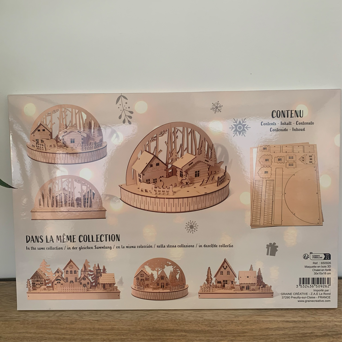 Maquette 3D en bois – Chalet en forêt – Image 2