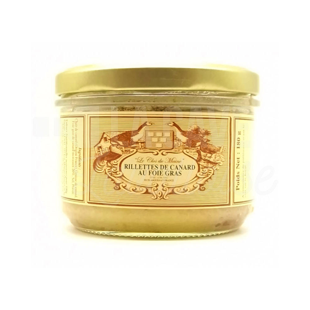 Rillettes de Canard au Foie Gras – Le Clos du Maine – Arquenay (53) – 180gr
