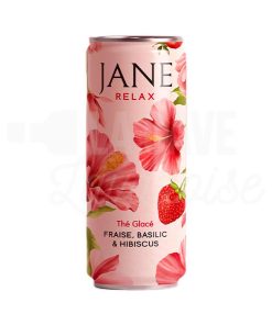 JANE RELAX – Fraise Basilic & Hibiscus CBD – 25cl